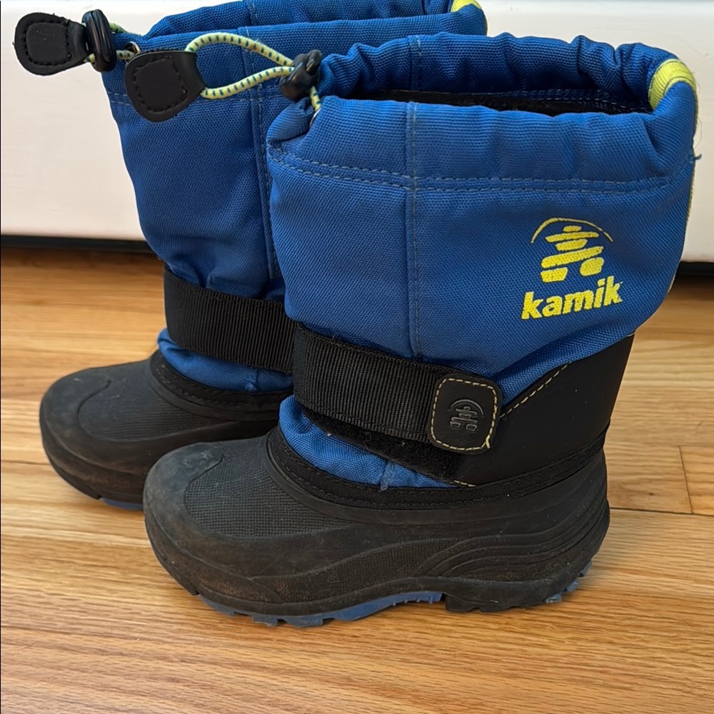 Kamik Kids Blue and Black Winter Boots size 11